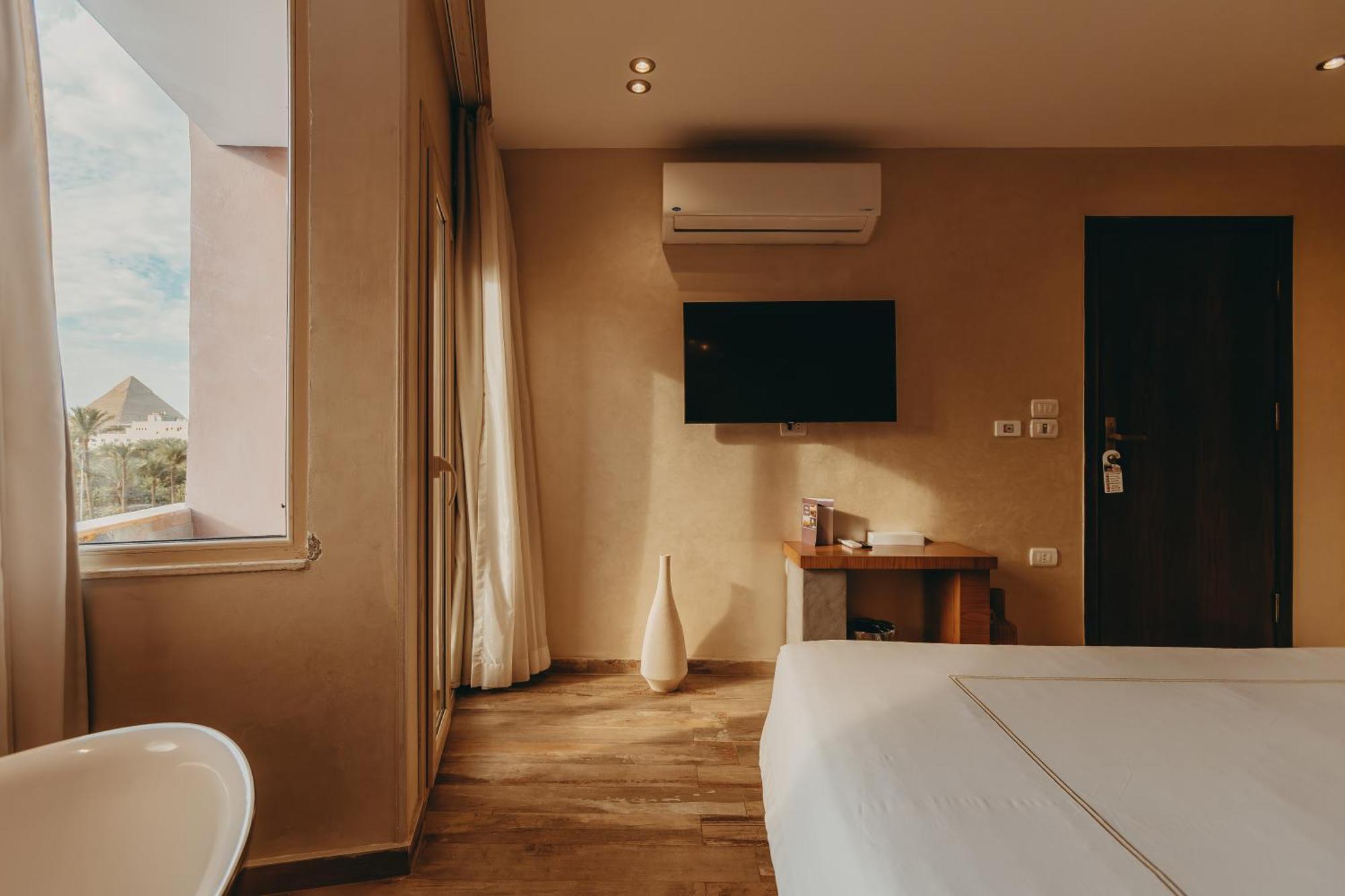 Almas Pyramids Hotel Kafret el-Gabal المظهر الخارجي الصورة